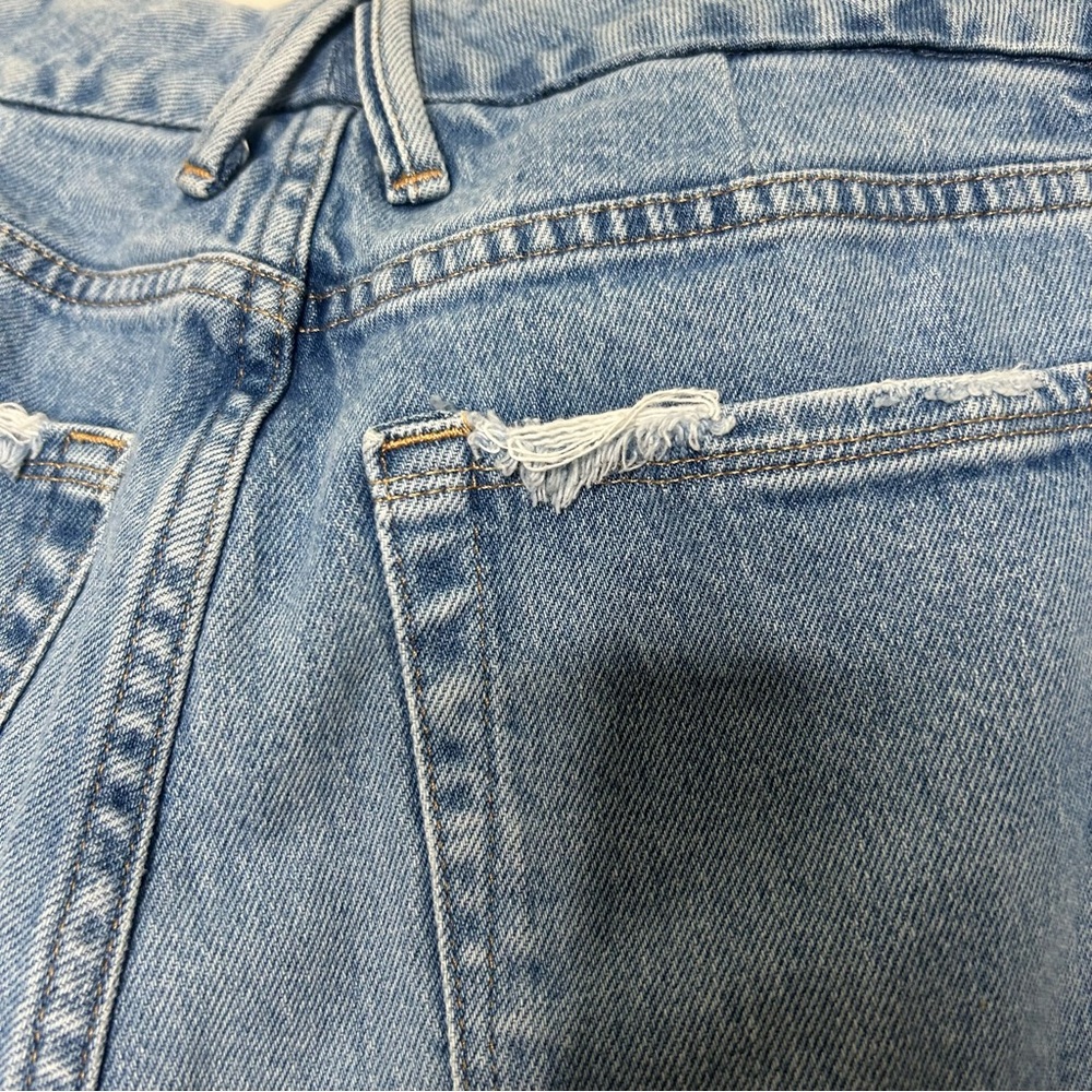 Good American Light Blue Straight Leg Jeans - Picture 7 of 9